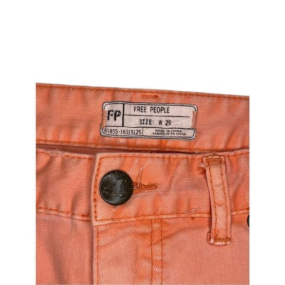 NWT Free People peach colored jeans - M - Picture 6 of 8